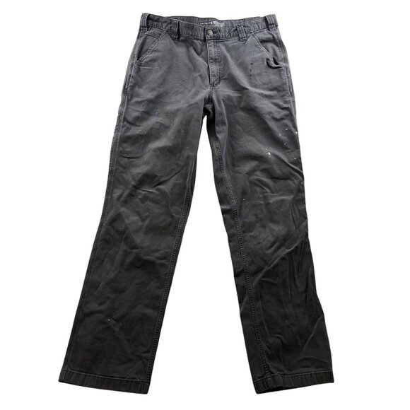 Carhartt Men's Work Pants Size 32x30 Straight Relaxed Workwear Classic Gray Casu - Picture 1 of 15